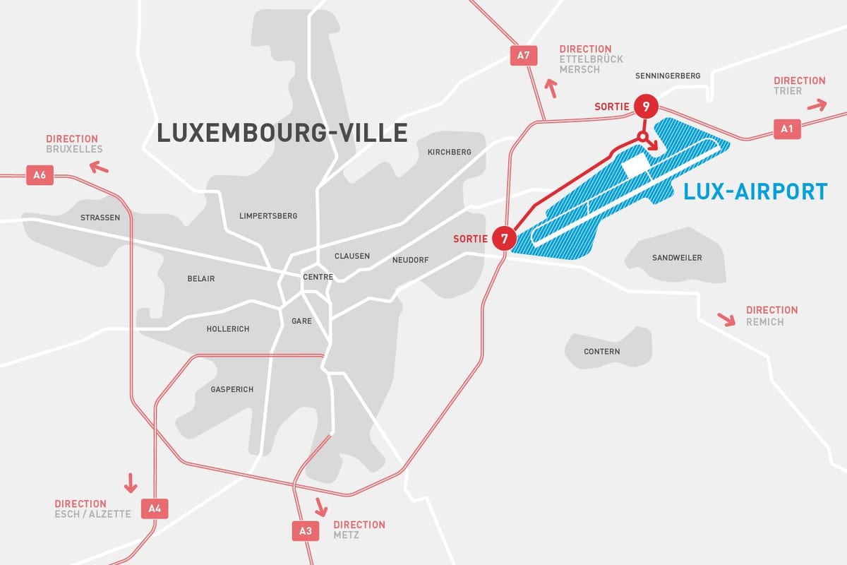 kat jeyografik nan Luxembourg ayewopò